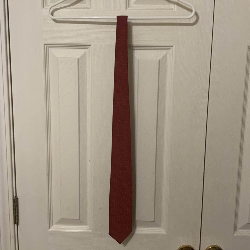 Wembley Burgundy Polka Dot Necktie